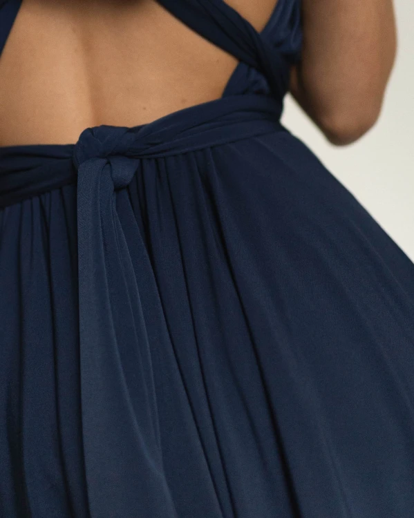 Asturia - długa sukienka z wiązaną górą granatowa (15).jpg
