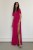 Chicago - sukienka maxi z dekoltem i rozcięciem fuksjowa - 4.jpg