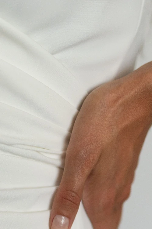 Oreja - sukienka maxi na ramiączkach ecru - 7.jpg