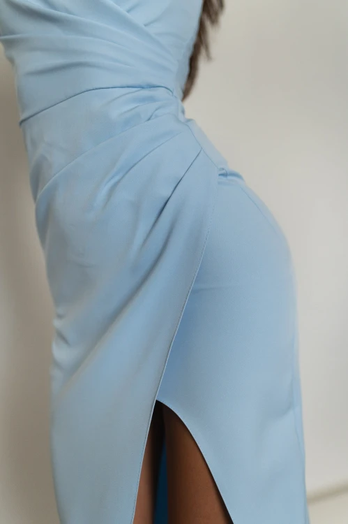 Oreja - sukienka maxi na ramiączkach błękitna - 5.jpg