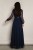 Cremona - tiulowa sukienka maxi z długim rękawem granatowa - 4.jpg