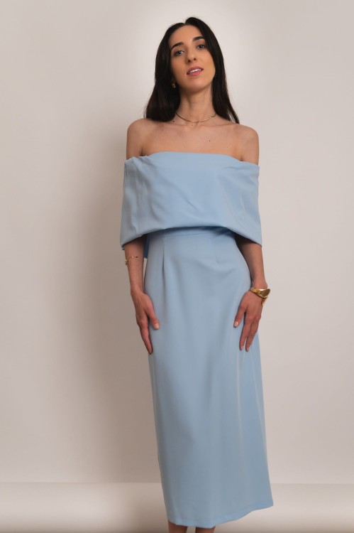 Faenza - długa sukienka hiszpanka błękitna - 1.jpg