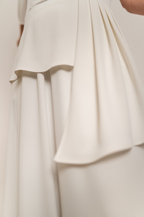 Astros - elegancki komplet z szerokimi spodniam biały - 8.jpg