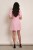 Haga - wizytowa sukienka mini z krótkim rękawem pudrowy róż - 4.jpg