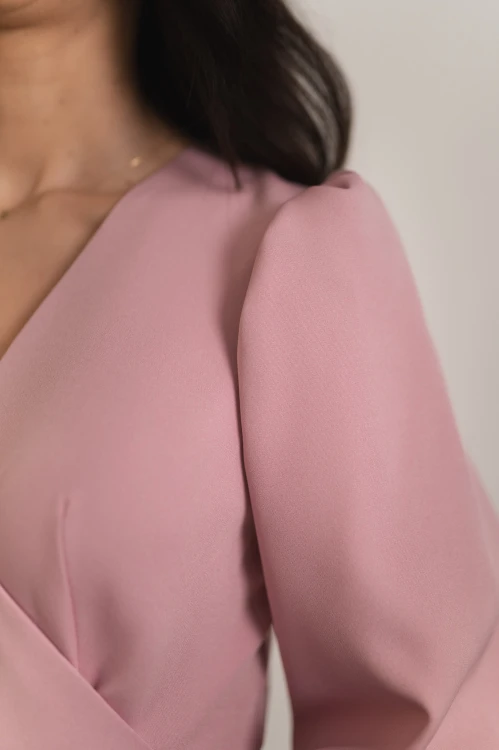 Nea - kopertowa sukienka na długi rękaw dusty rose - 8.jpg