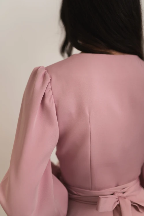 Nea - kopertowa sukienka na długi rękaw dusty rose - 17.jpg