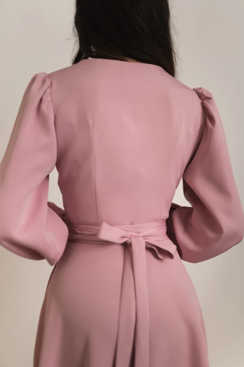 Nea - kopertowa sukienka na długi rękaw dusty rose - 19.jpg