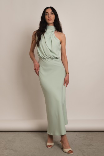 Perama - sukienka maxi z zabudowanym dekoltem w kolorze szałwiowym - 1.jpg