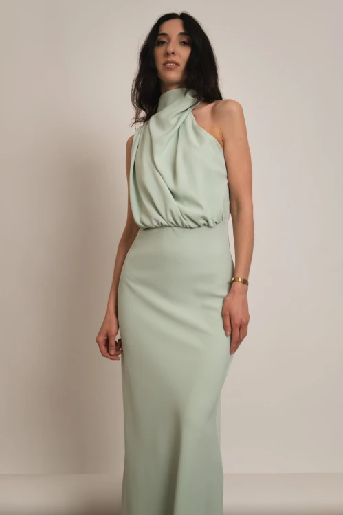 Perama - sukienka maxi z zabudowanym dekoltem w kolorze szałwiowym - 6.jpg