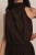 Perama - sukienka mini z zabudowanym dekoltem brązowa - 7.jpg