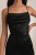 Nausa - satynowa sukienka maxi rybka z wiązaniem na plecach czarna - 7.jpg