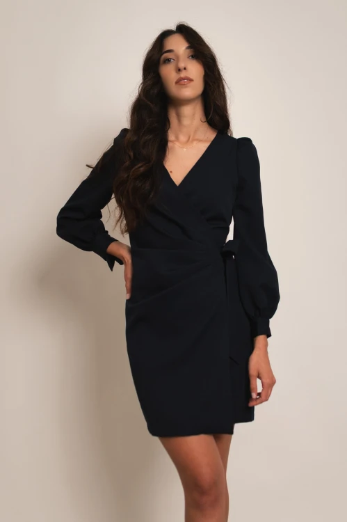 Siana - elegancka kopertowa sukienka granatowa - 4.jpg